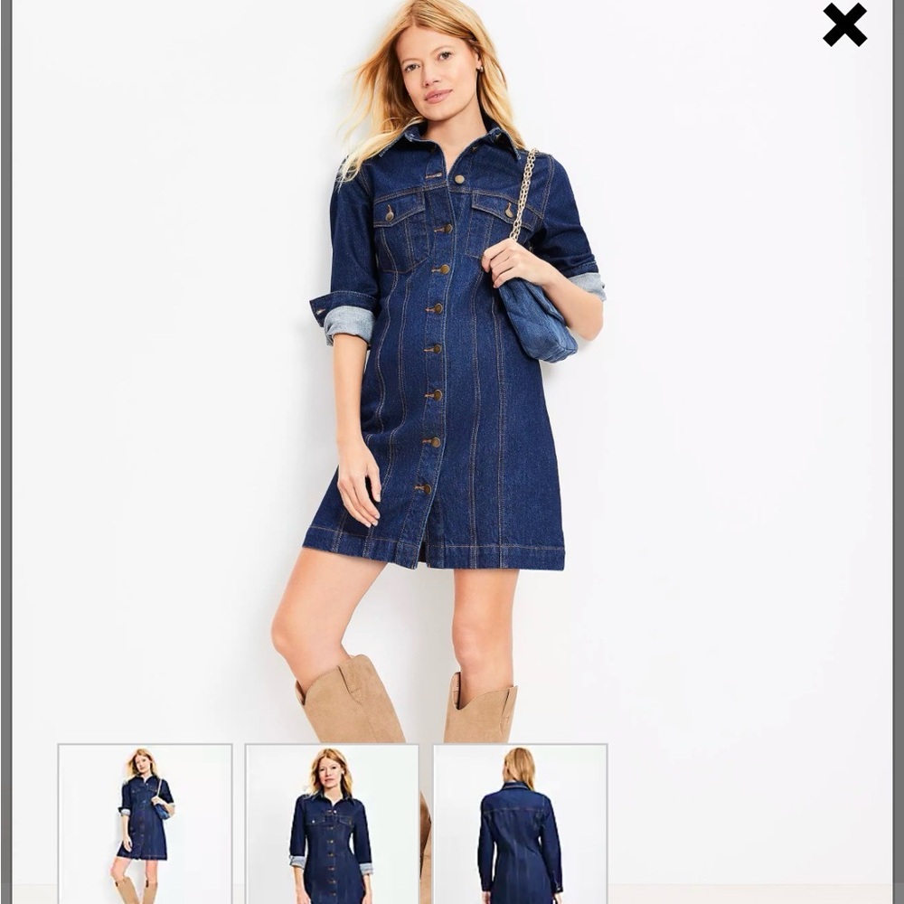 NWT 4p LOFT denim dress